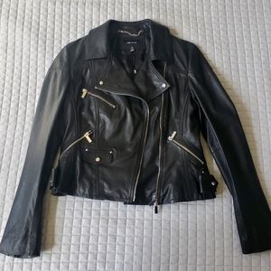 Karen Millen Leather Biker Jacket